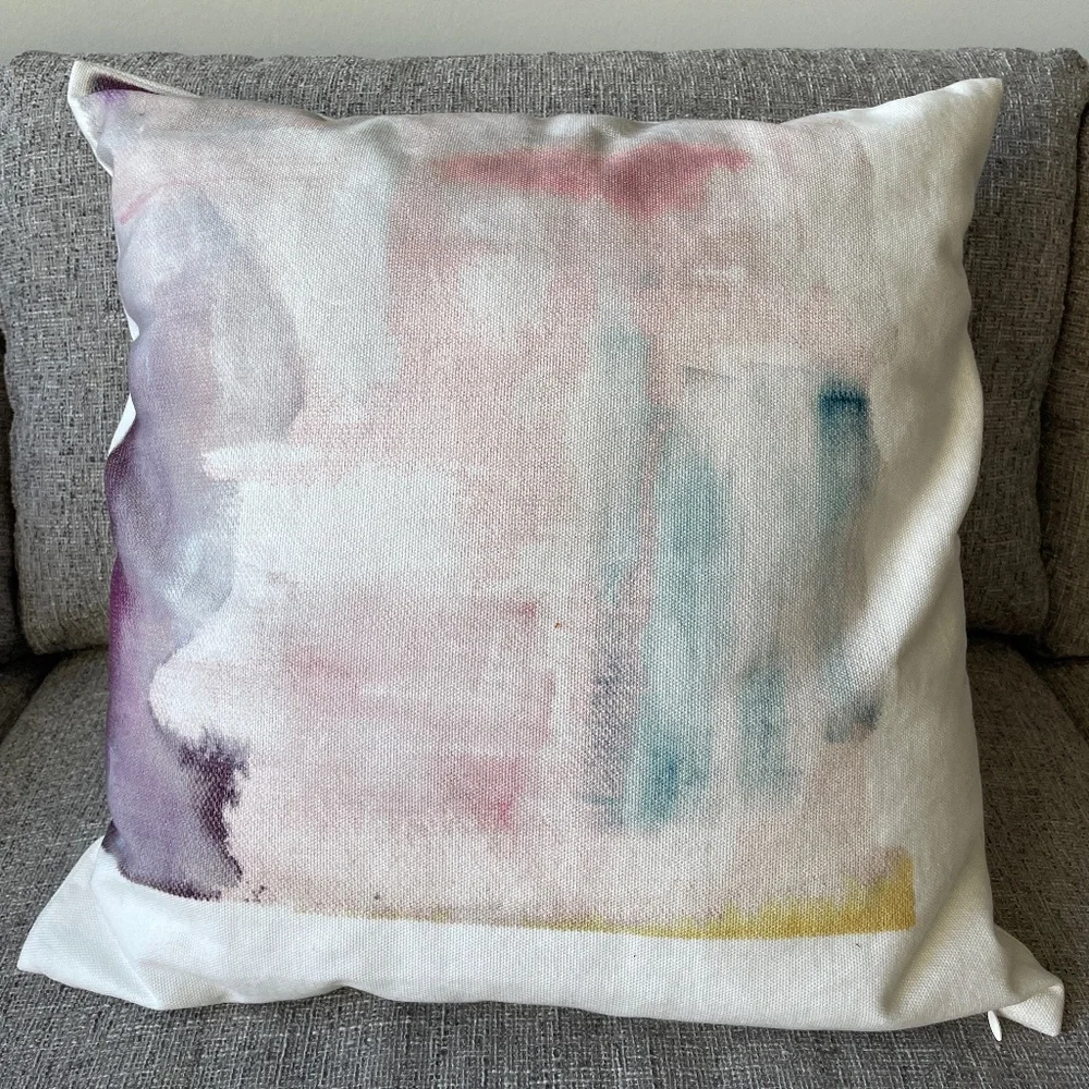 West Elm Watercolor Throw Pillow